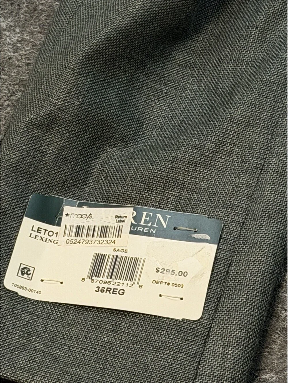 Lauren Ralph Lauren Ultraflex Sport Coat Blazer 36R Sage Green NWT Lexington